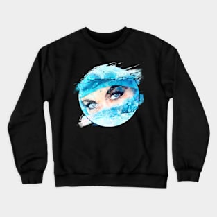 Watercolor eyes Crewneck Sweatshirt